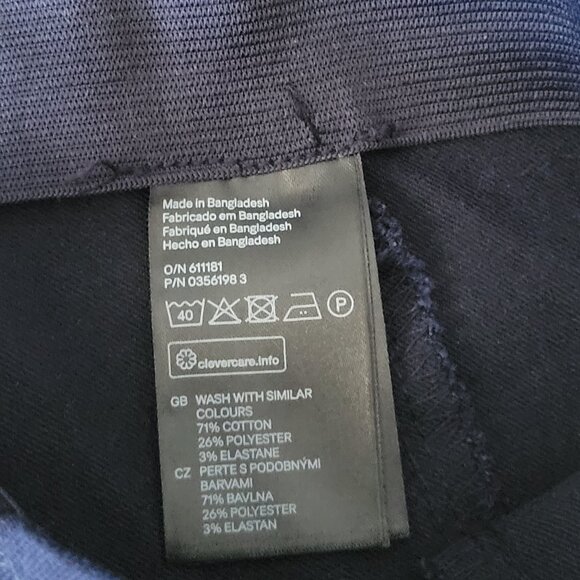 NEW H&M Pants Skinny Super Stretch Navy Blue Pants Brand New NWT - Picture 4 of 6